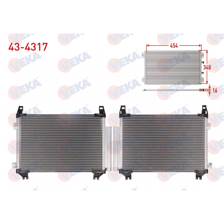 KLIMA RADYATORU TOYOTA YARIS (P13) 1.0 2010-2020 / 1.33 2011-2017