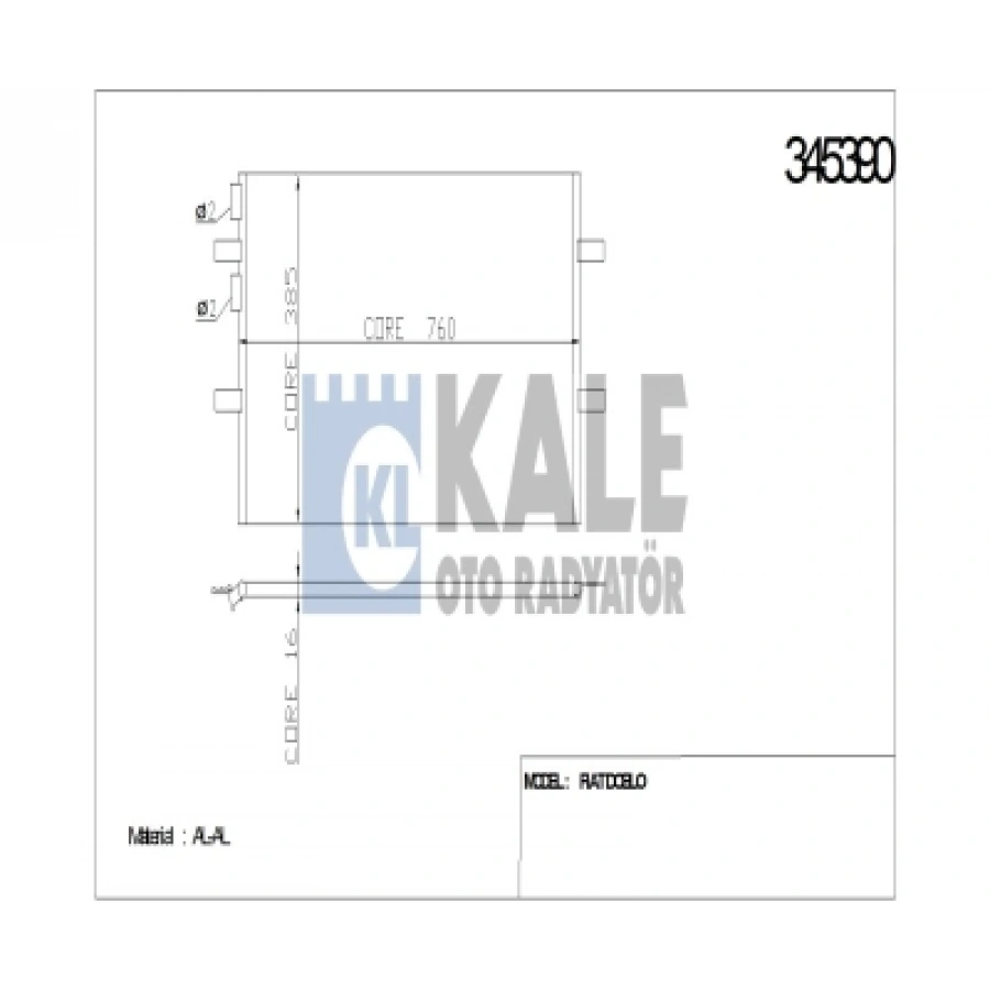 KLIMA RADYATÖRÜ TRANSIT V347 BM 06-