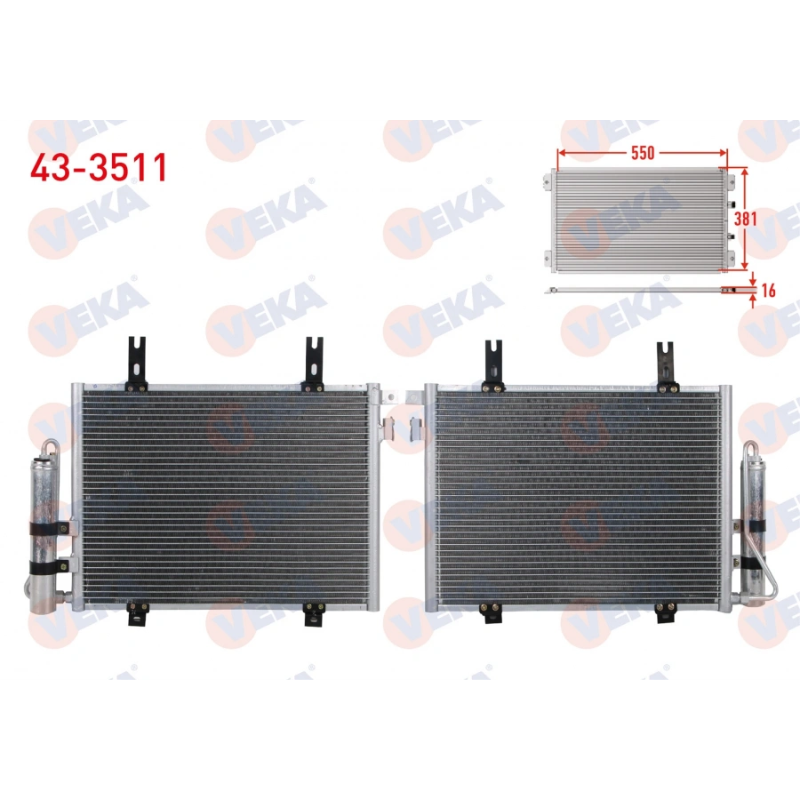 KLIMA RADYATORU TUPLU RENAULT KANGOO (KC0/1) 1.4i M-T 1998-2008