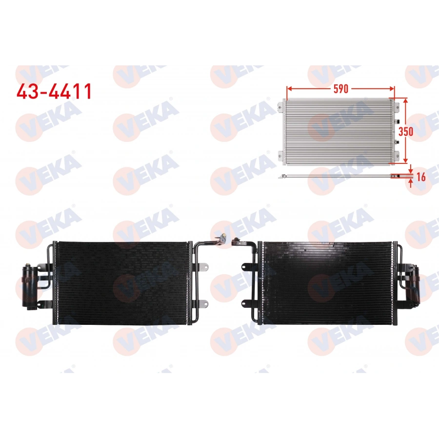 KLIMA RADYATORU TUPLU VOLKSWAGEN GOLF IV (1J1) 1.4i 16v M-T 1997-2005