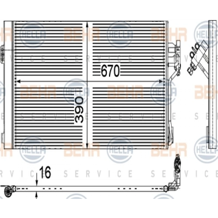 KLIMA RADYATÖRÜ VITO 639 646-642 04-