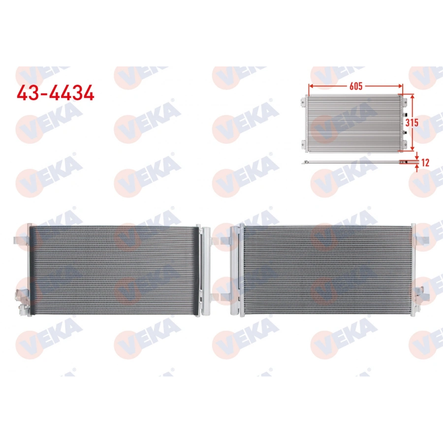 KLIMA RADYATORU VOLKSWAGEN POLO (AW1) 1.0 2018-/ SEAT IBIZA V (KJ1) 1.0 2017-/ ARONA (KJ7) 1.0 2017-