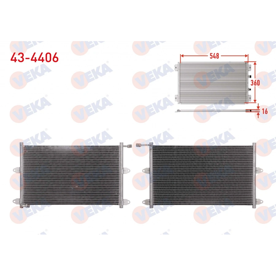 KLIMA RADYATORU VOLKSWAGEN POLO CLASSIC (6KV2) 1.4 M-T 1995-2001