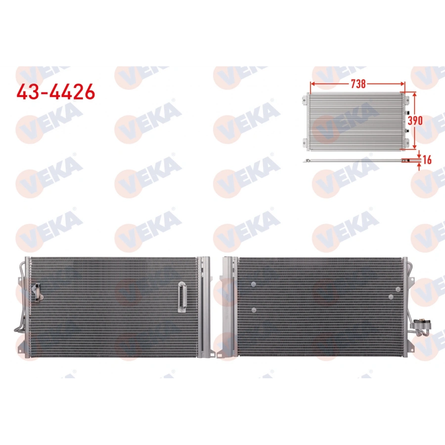 KLIMA RADYATORU VOLKSWAGEN TOUAREG (7LA,7L6,7L7) 3.2i V6 2002-2010