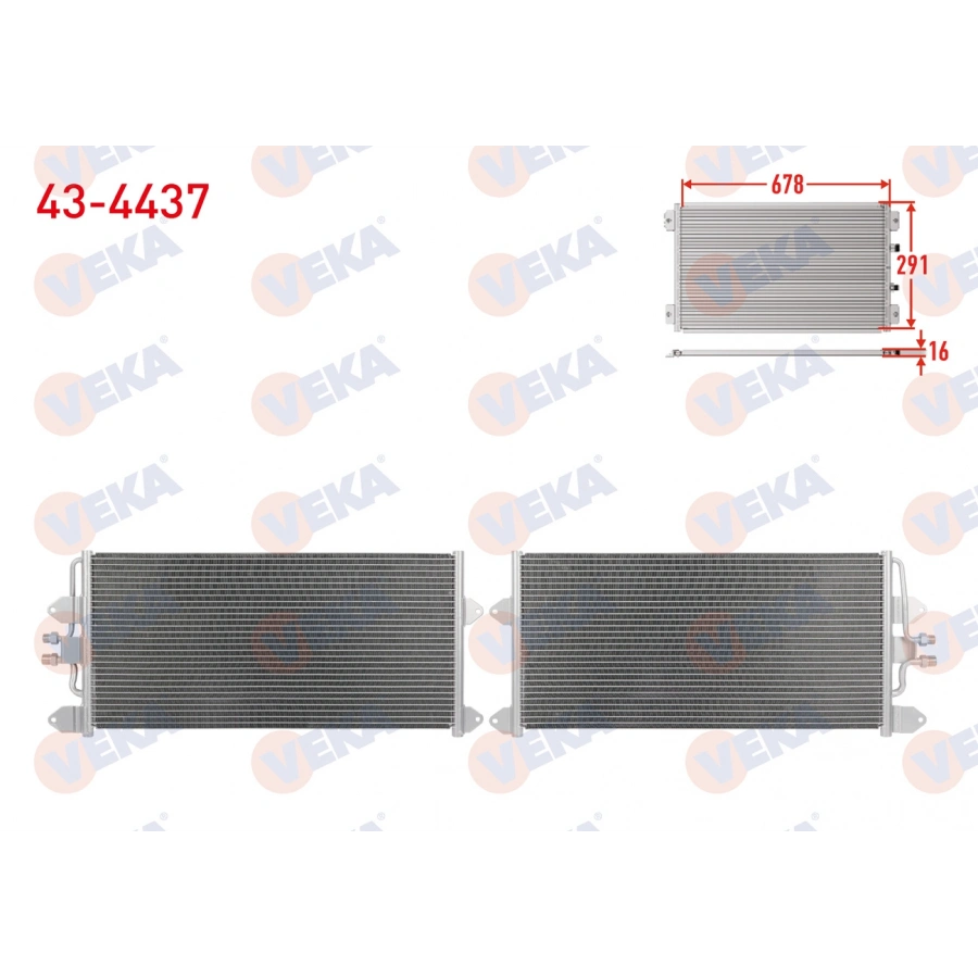 KLIMA RADYATORU VOLKSWAGEN TRANSPORTER T4 1990-2003 / 2.0, 2.4 D, 2.5