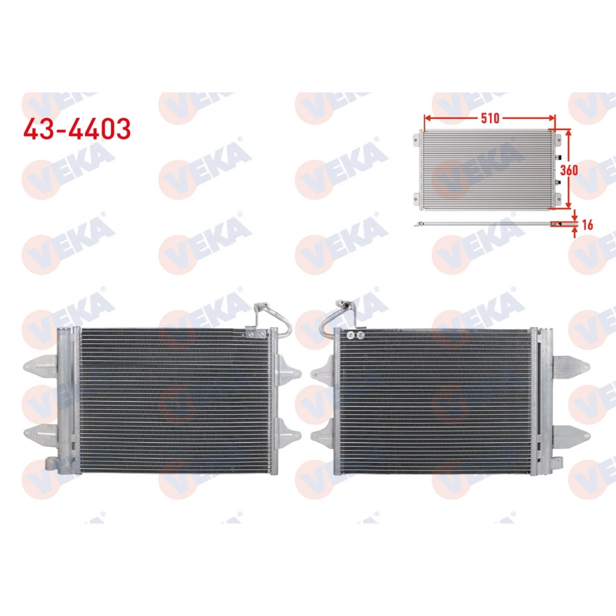 KLIMA RADYATORU VW POLO (9N_) 1.4i -1.4 TDI - 1.6i M-T 2001-2012/CORDOBA (6L2) 1.4i - 1.4 TDI - 1.9 TDI 2002-2009/IBIZA (6L1) 1.2i - 1.4i - 1.4 TDI 2002-2009/FABIA (6Y2) 1.2i - 1.4i - 1.4 TDI 199-2007