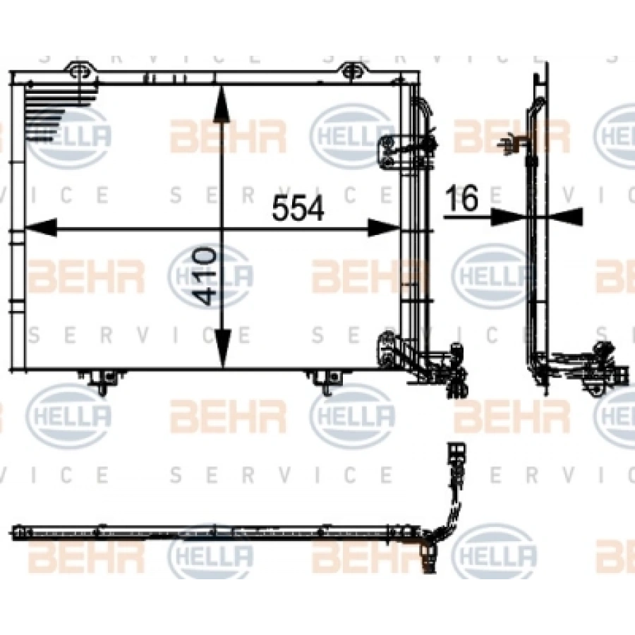 KLIMA RADYATÖRÜ W202-208-210-170 BM 97-04