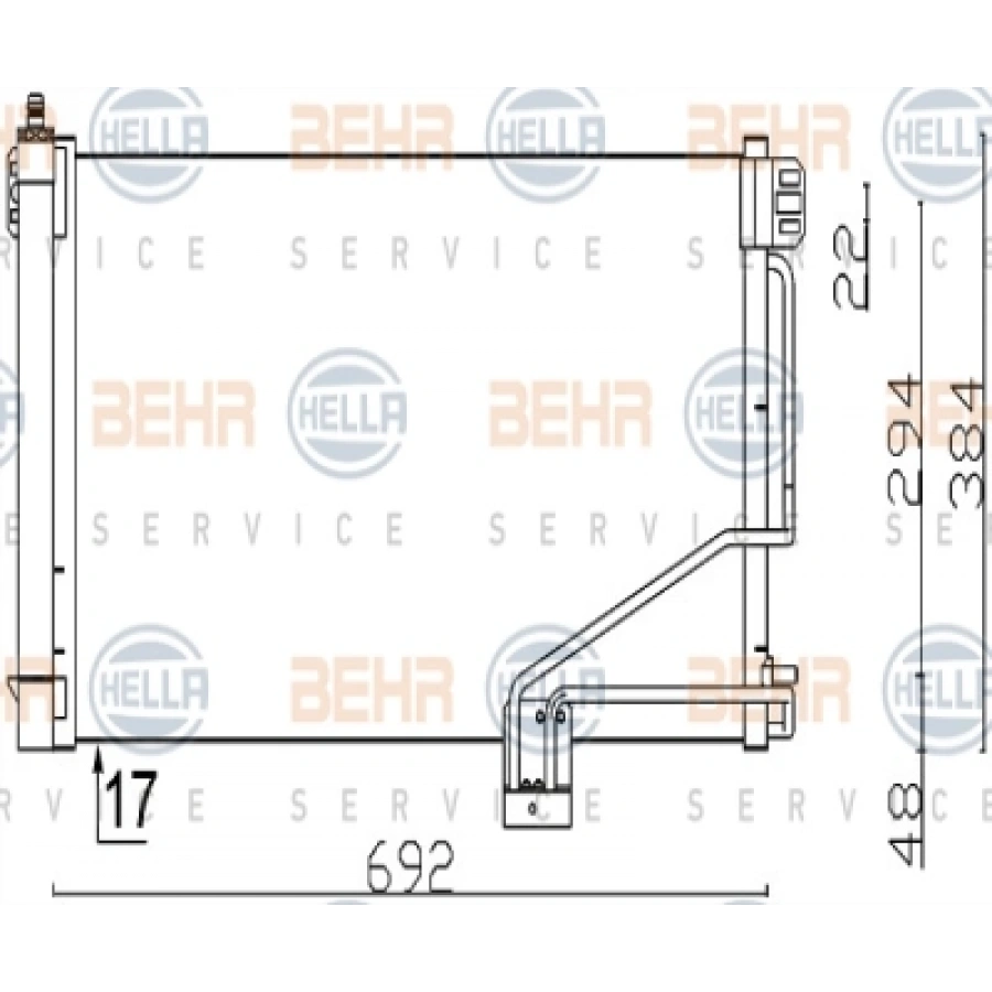 KLIMA RADYATÖRÜ W203-209 BM 01-04