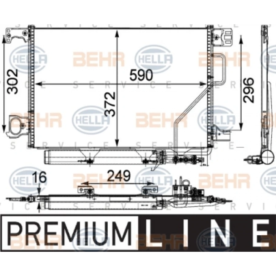 KLIMA RADYATÖRÜ W203-209 BM 06-07