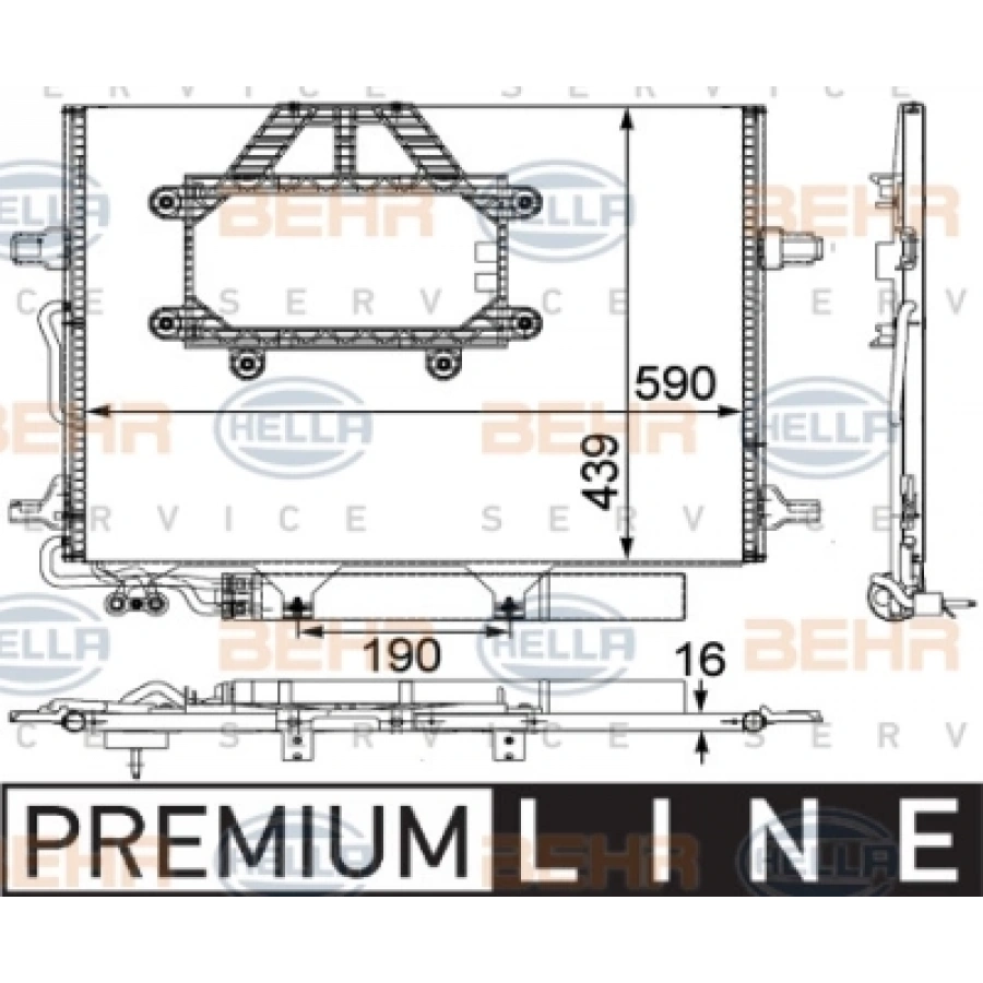 KLIMA RADYATÖRÜ W211-219 OM642 07-11