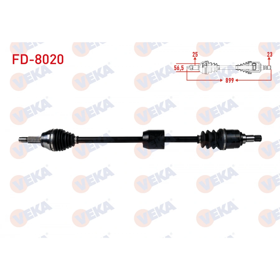 KOMPLE AKS ON SAG FORD ESCORT VII 1.6 16v UZUNLUK 899mm 1995-1999