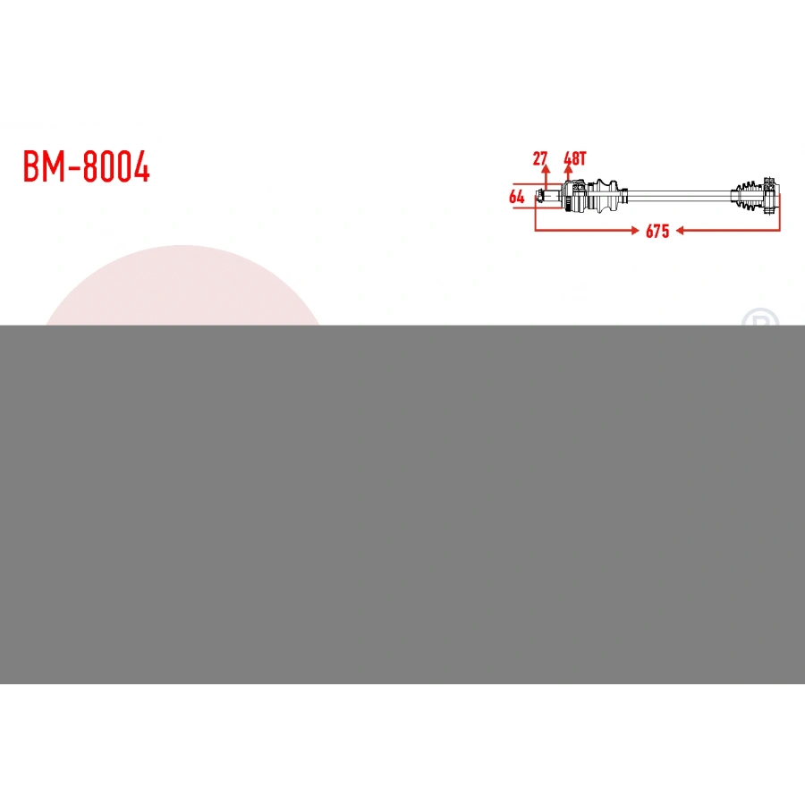 KOMPLE AKS SAG ARKA BMW 3 SERISI (E46) 316 i ABSLI 48 DIS UZUNLUK 675mm 1998-2005