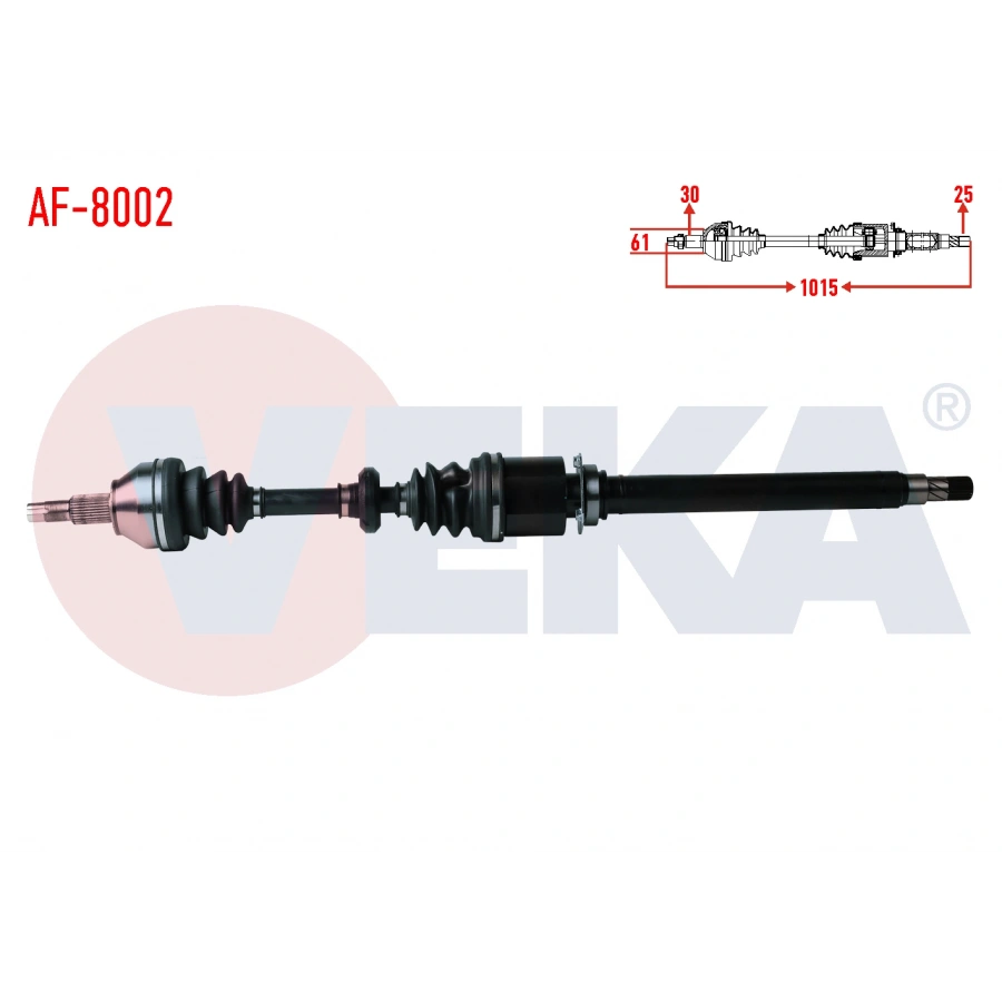 KOMPLE AKS SAG ON ALFA ROMEO 159 (939) 1.9 JTDM M-T UZUNLUK 1015mm 2006-2011