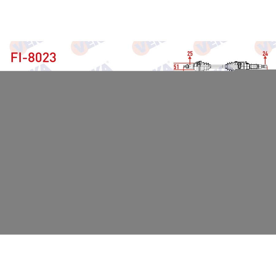 KOMPLE AKS SAG ON FIAT ALBEA 1.3 MJT UZUNLUK 928mm 2007-