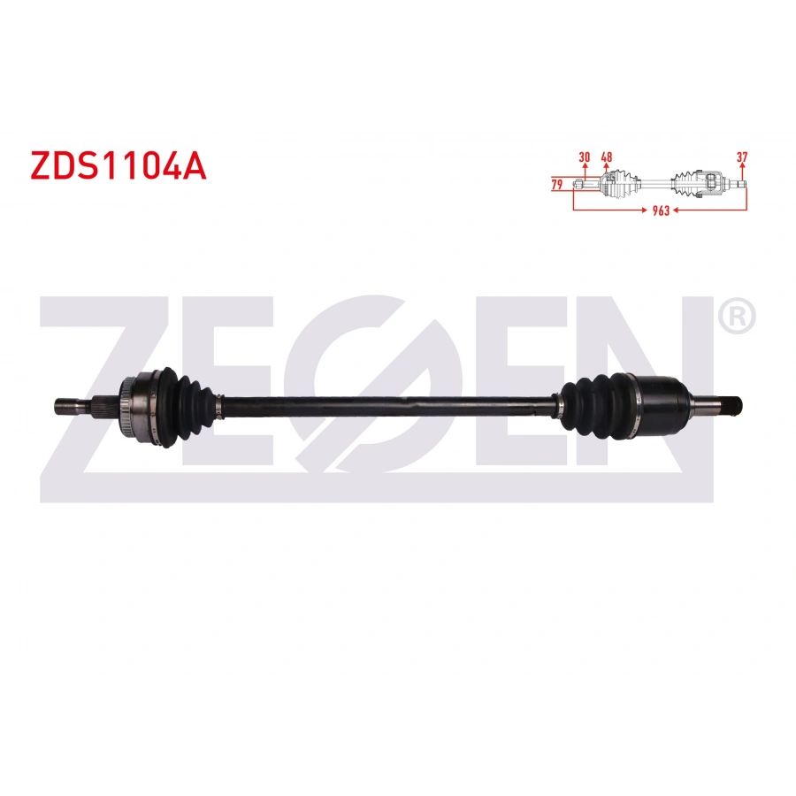 KOMPLE AKS SAG ON MERCEDES M SERISI (W163) ML 270 CDI ABSLI 48 DIS UZUNLUK 963 mm 1998-2005