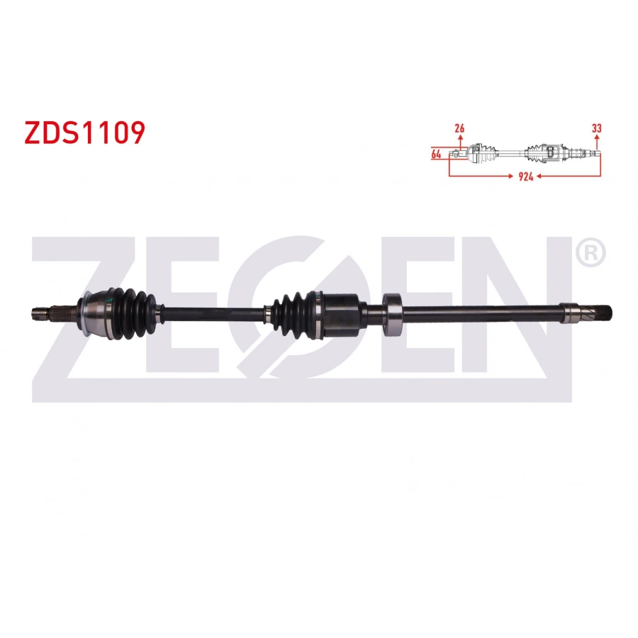 KOMPLE AKS SAG ON MINI COOPER (R50,R53) 1.6 M-T UZUNLUK 924 mm 2001-2006