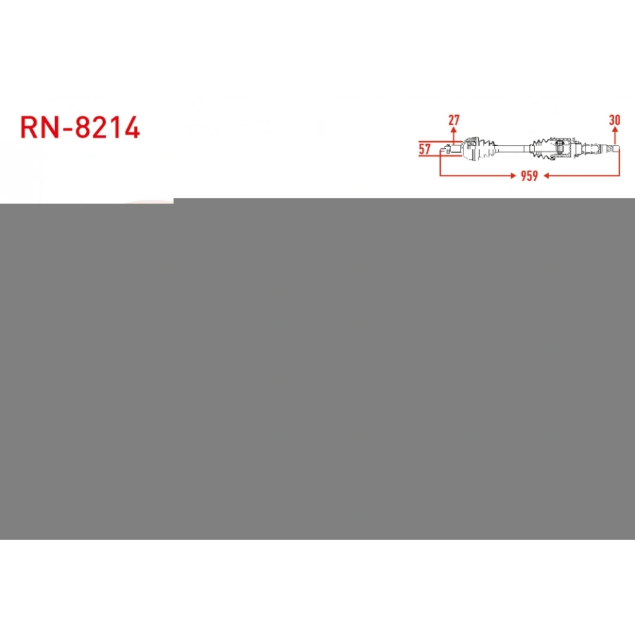 KOMPLE AKS SAG ON RENAULT LAGUNA III 2.0 DCI - 2.0i 16v A-T UZUNLUK 959mm 2007-