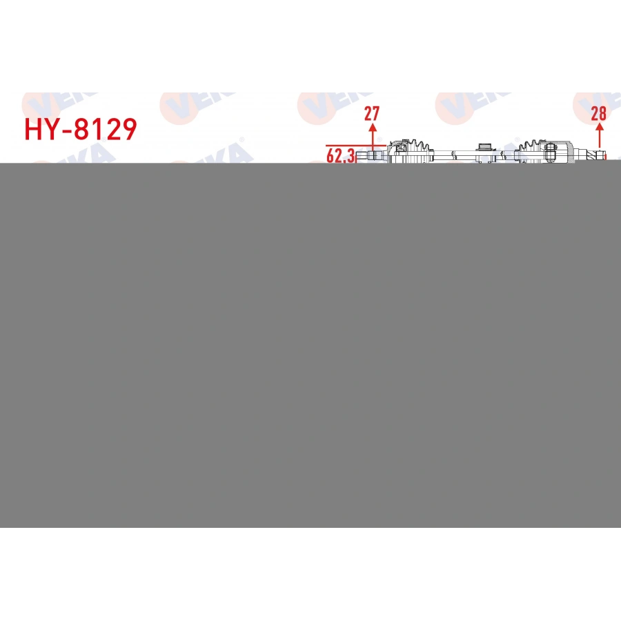 KOMPLE AKS SAG ON UZUNLUK 1010mm HYUNDAI ELANTRA 1.6 CRDI A-T 2016-