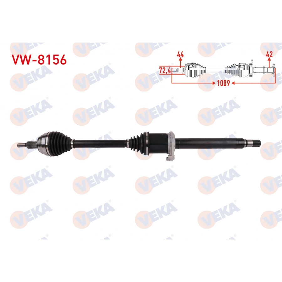 KOMPLE AKS SOL ON UZUNLUK 707mm VOLKSWAGEN CRAFTER 2.0 TDI A-T 2016- / MAN TGE 2.0 TDI A-T 2016-