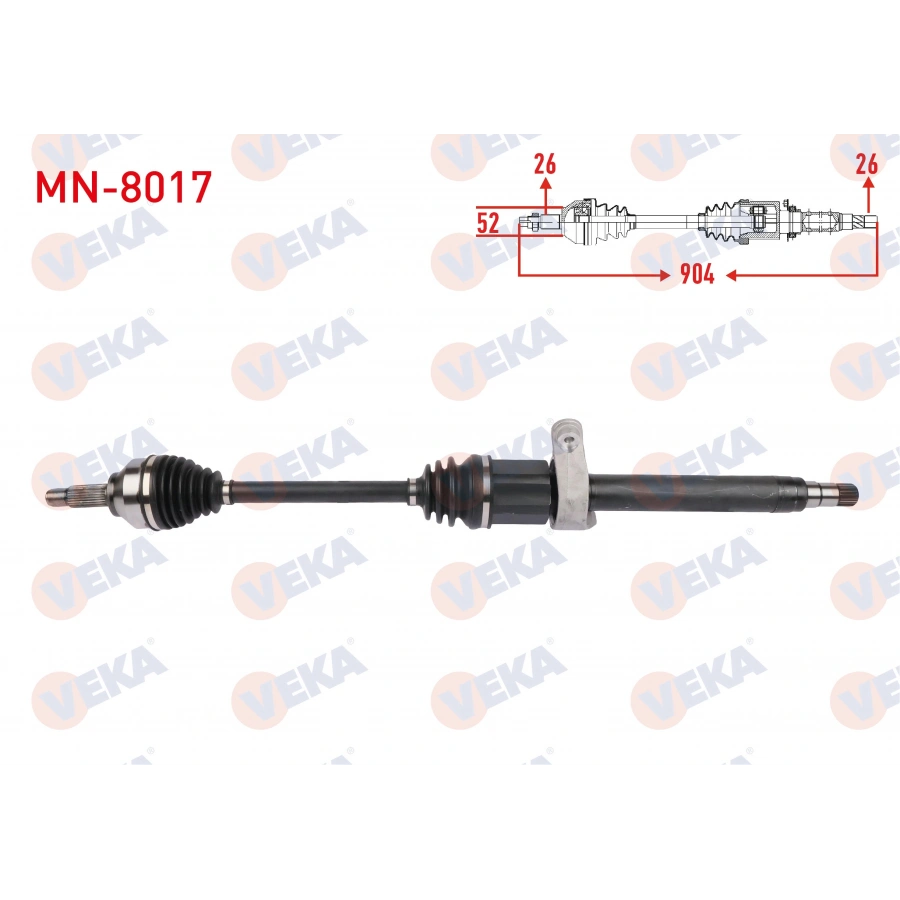KOMPLE AKS SAG ON UZUNLUK 904mm MINI COOPER COUNTRYMAN (R60) 2010-2016