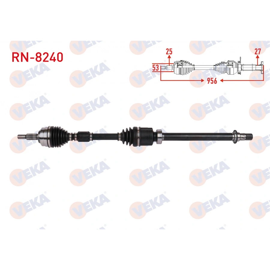 KOMPLE AKS SAG ON UZUNLUK 956mm RENAULT CLIO V 1.3 Tce A-T 2019-