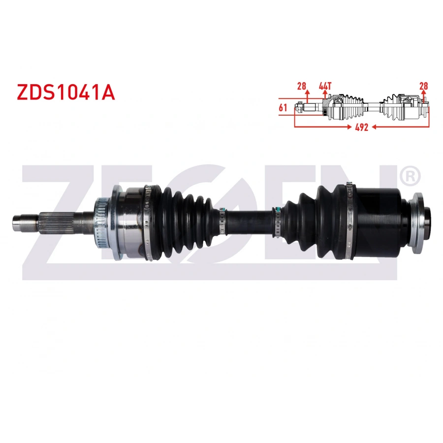 KOMPLE AKS SOL ON FORD RANGER (ET) 2.5 TD 4X4 ABSLI 44 DIS UZUNLUK 492mm 2006-2011