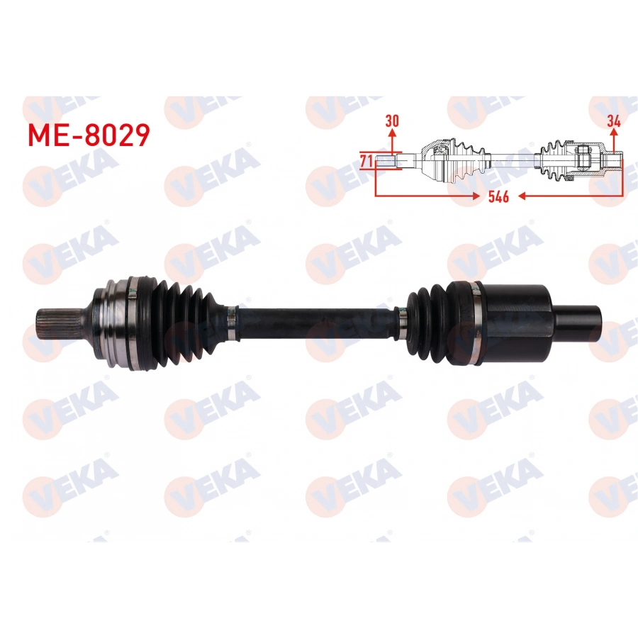 KOMPLE AKS SOL ON UZUNLUK 546mm MERCEDES S SERISI (W221) S320 S350 4-MATIC 2005-2013 / E SERISI (W212) E 63 AMG 4-MATIC 2013-2016 / CLS (C218) AMG 4-MATIC 2013-2017