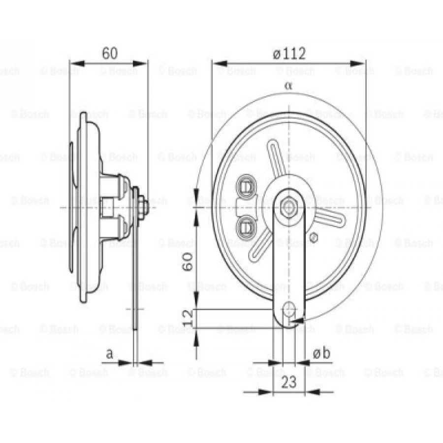 KORNA 335 Hz DÜSÜK SES RENAULT BM 00-