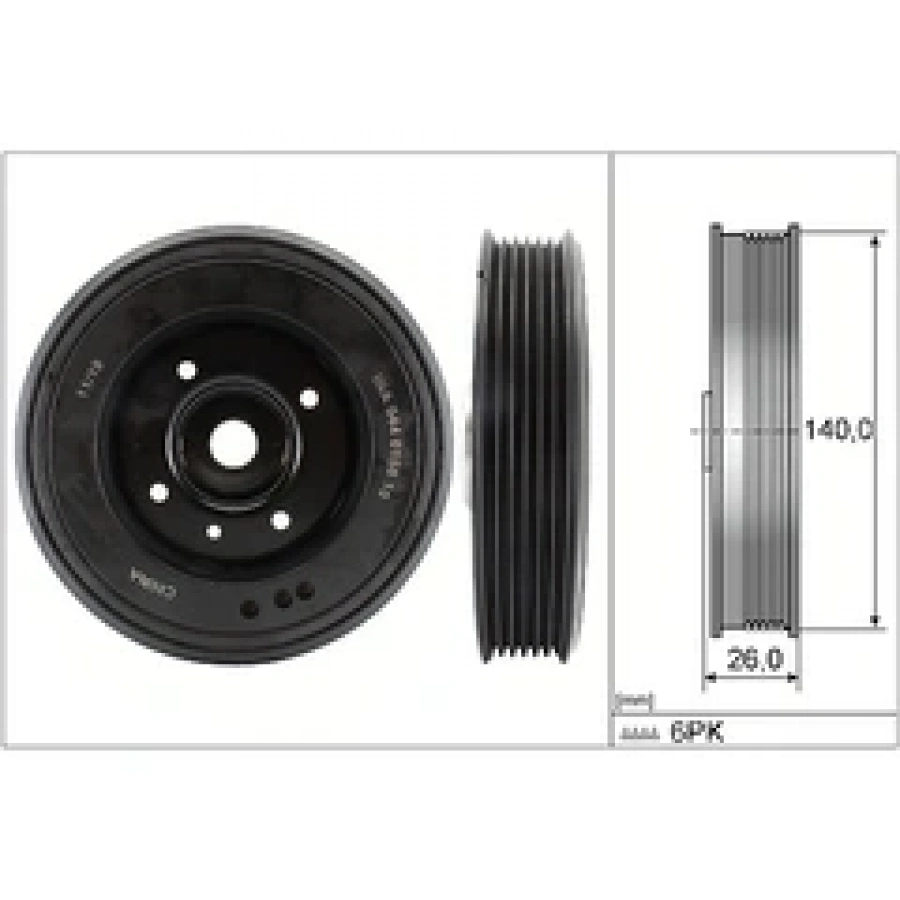KRANK KASNAGI A4-A5 CABA-CDHA-CFKA-CDNC 1,8 TFSI-2,0 TFSI 08-