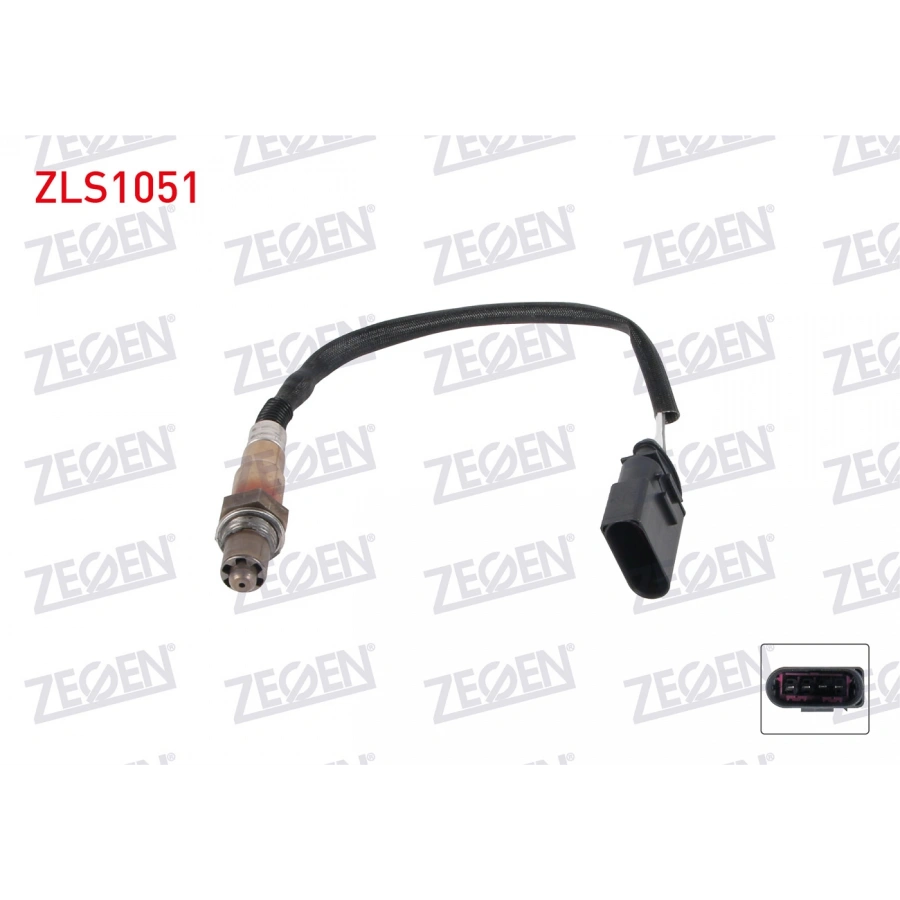 LAMBDA (OKSIJEN) SENSORU 350 mm VOLKSWAGEN POLO 1.4i (BLM) 2001-2012/ AUDI A3 1.8 (AMK-APY) 1996-2003/ TT 1.8 T (APX-BAM-BEA) 1998-2006/ SEAT CORDOBA - IBIZA IV 1.6 (BAH) 2002-2009