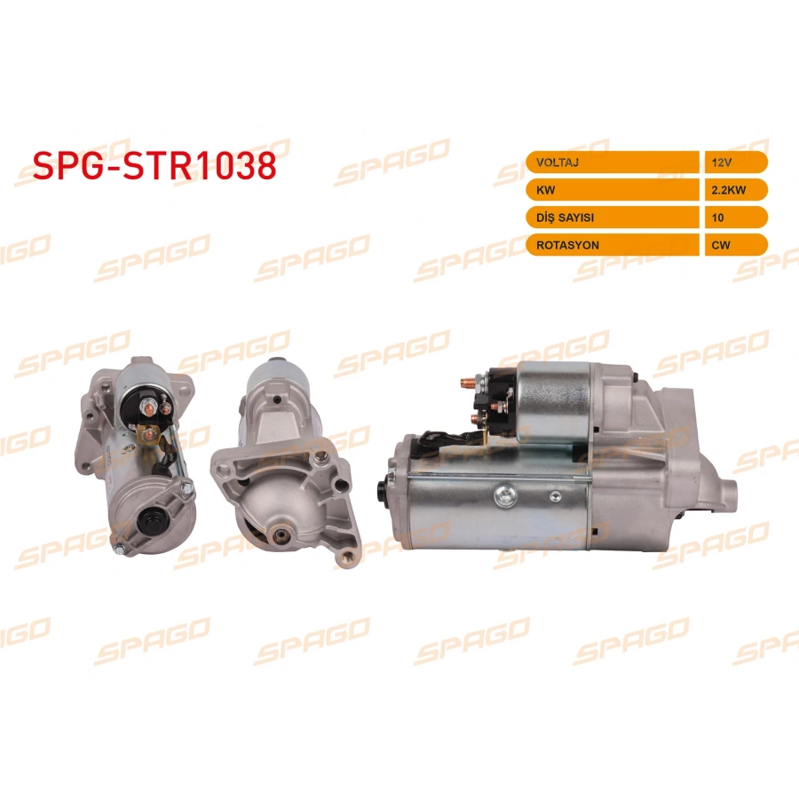 MARS MOTORU 12V 2.2KW 9 DIS CW (STR5150) DUCATO 94-02 / BOXER 94-04 / JUMPER 94-04 (2.5 D ARACLAR ICIN)