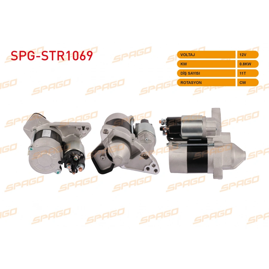 MARS MOTORU 12V 0.85KW 11 DIS CW CLIO IV - MEGANE IV / SANDERO DOKKER LODGY (0.9 1.2 TCe ARACLAR ICIN)