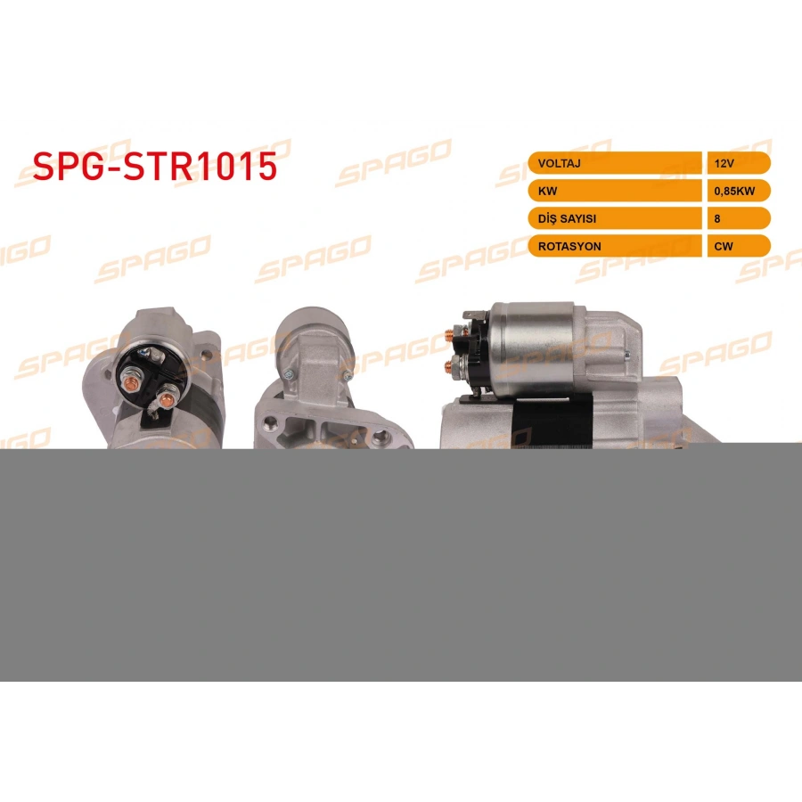 MARS MOTORU 12V 0.85KW 8 DIS CW (STR3210) CLIO II - MEGANE I - LAGUNA I - SCENIC I (1.4 1.6 BENZINLI ARACLAR ICIN)