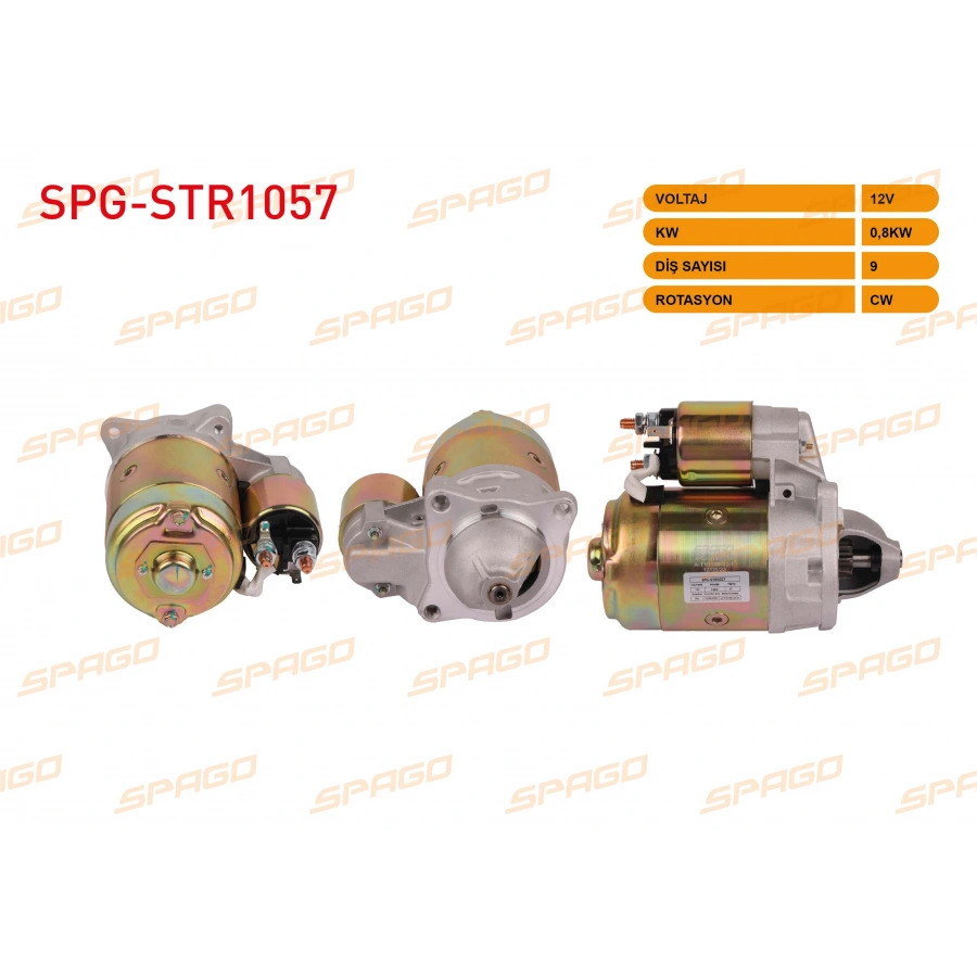 MARS MOTORU 12V 0.9KW 9 DIS CW (STR3007) RENAULT R9 85-00 / R11 GTL GTS 1983-1994