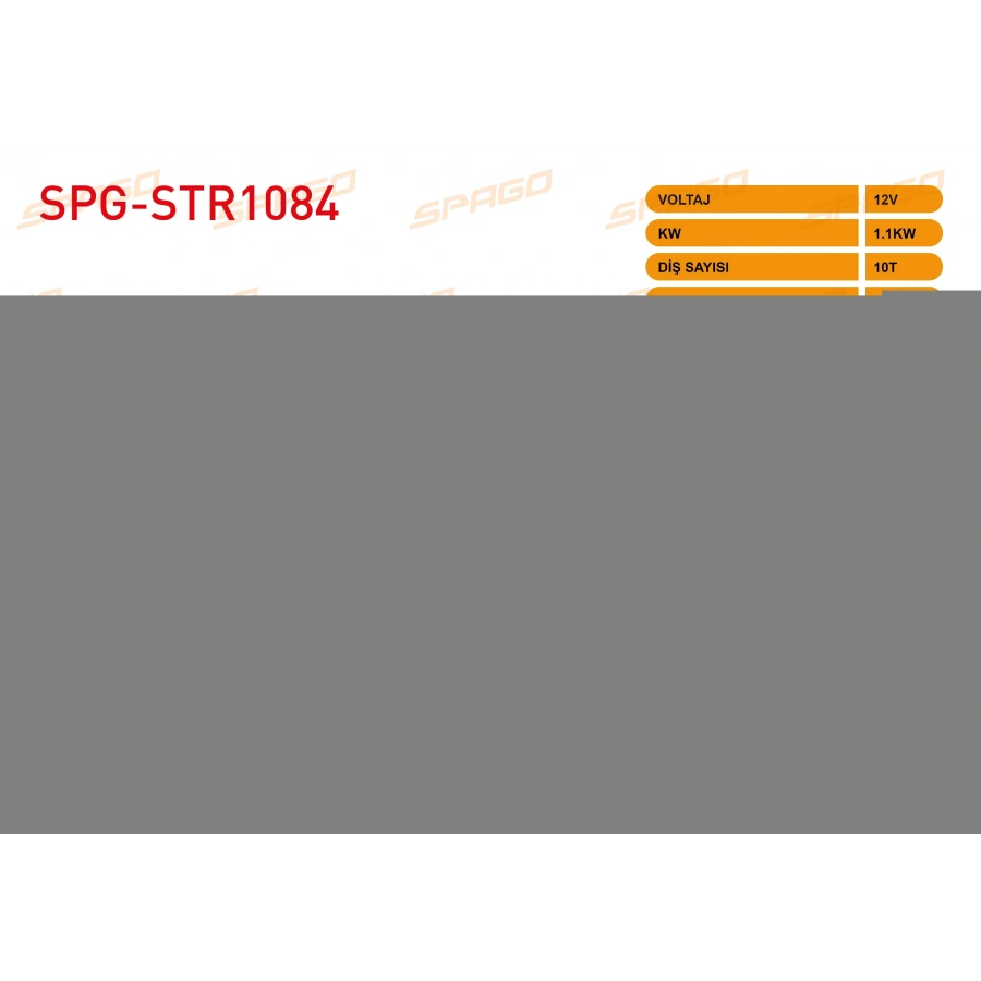 MARS MOTORU 12V 1.1KW 10 DIS CCW (STR3342) PASSAT B6 - GOLF V VI - JETTA III - TIGUAN ( BENZINLI ARACLAR ICIN)