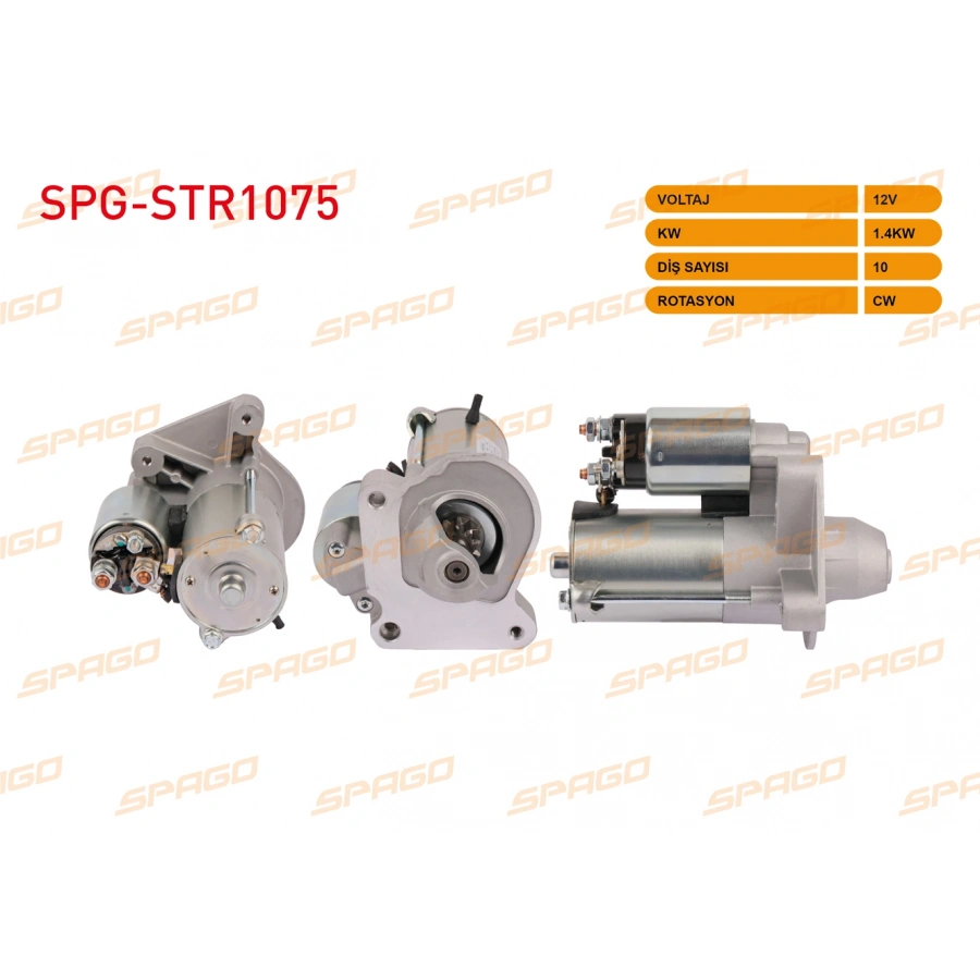 MARS MOTORU 12V 1.4KW 10 DIS CW (STR5517) B TIPI / TRANSIT TOURNEO CONNECT 02-13 - FIESTA 01-17 - FOCUS I - MONDEO II (DIZEL ARACLAR ICIN)
