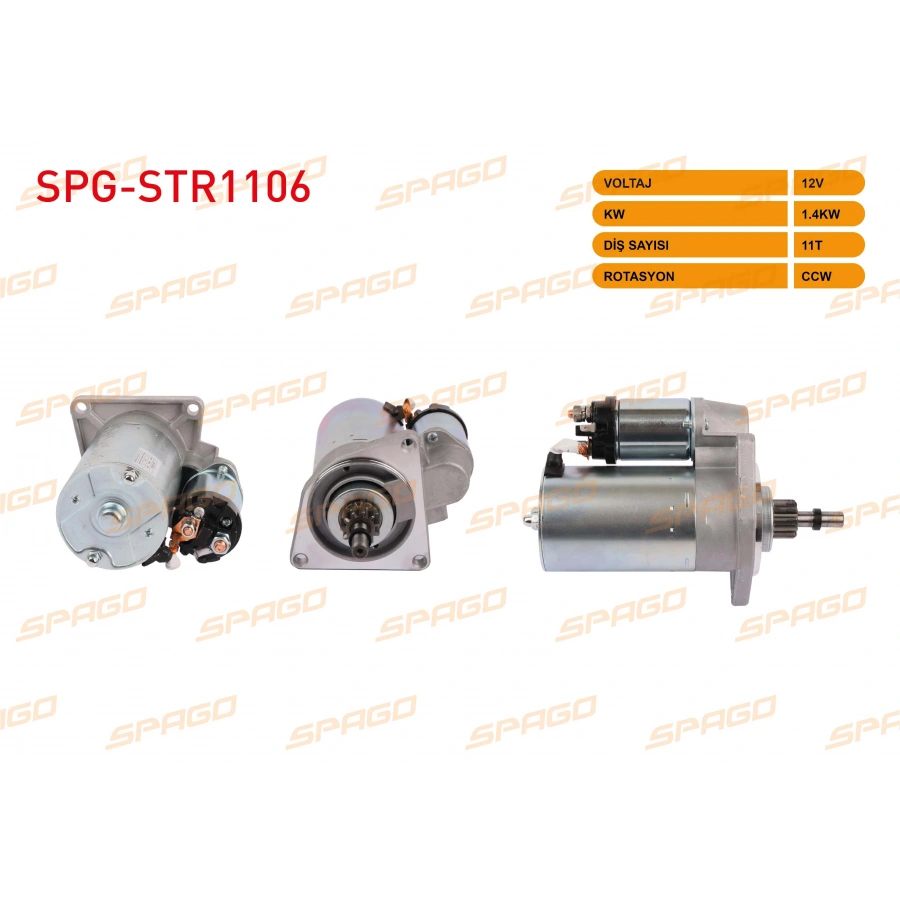 MARS MOTORU 12V 1.4KW 11 DIS CCW (STR6040) LADA SAMARA 1.5 88-06 - 1.3 86-94