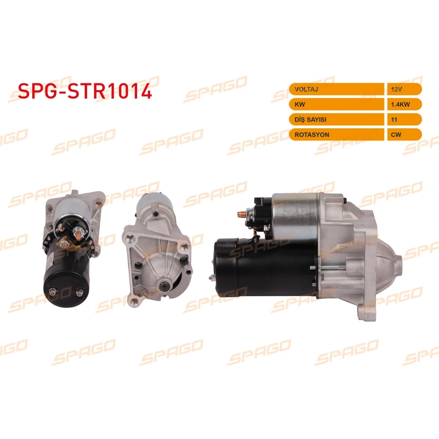MARS MOTORU 12V 1.4KW 11 DIS CW (STR3050) RENAULT MEGANE I 96-03 - KANGOO 97-03 - CLIO II 98-05 - TRAFIC 95-01