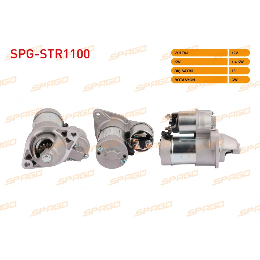 MARS MOTORU 12V 1.4KW 13 DIS CW (STR3070) ASTRA G H - CORSA C - COMBO - MERIVA (1.7 DIZEL ARACLAR ICIN)