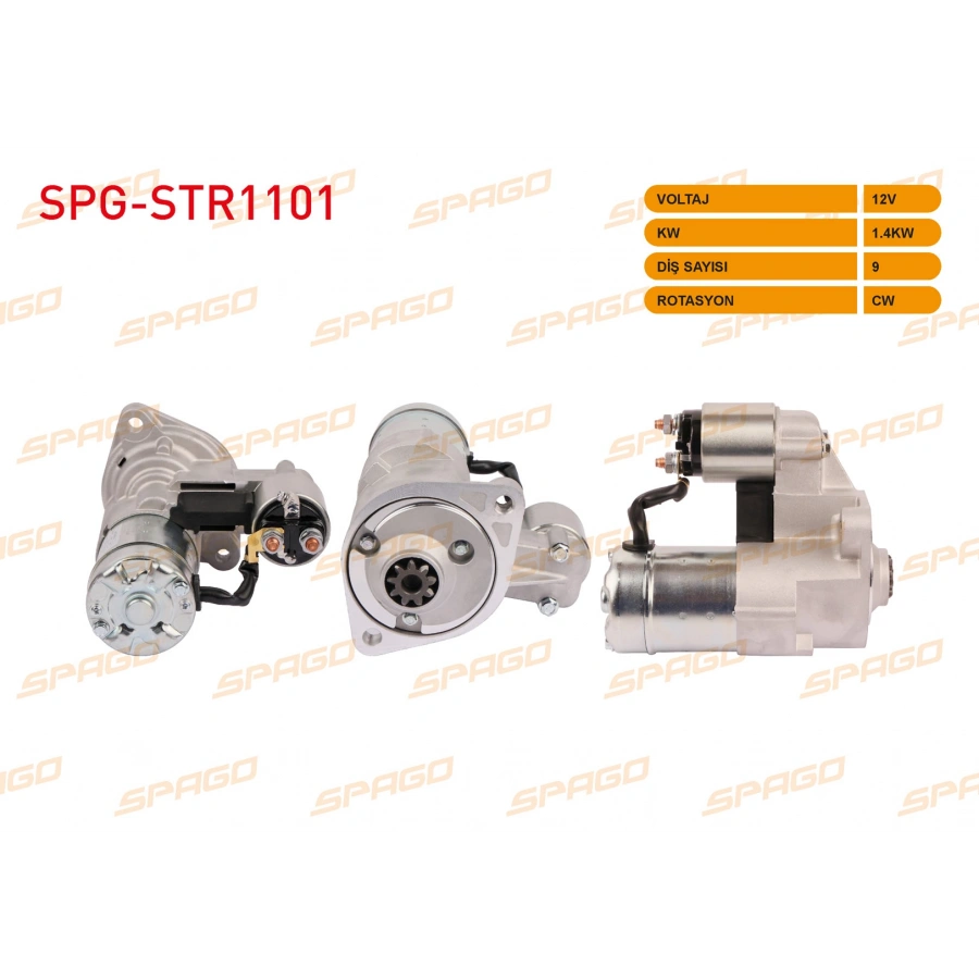 MARS MOTORU 12V/1.4KW 9 DIS CW (STR3062) CORSA A B 87-00 - COMBO 94-01 (1.5 1.7 DIZEL ARACLAR ICIN)