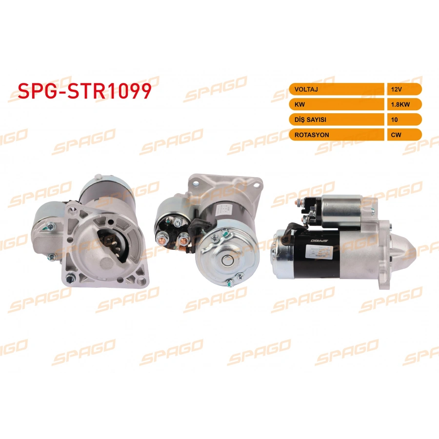 MARS MOTORU 12V 1.8KW 10 DIS CW ASTRA H 04-10 - INSIGNIA 08-17 - VECTRA 04-08 (1.9 2.0 CDTI ARACLAR ICIN)