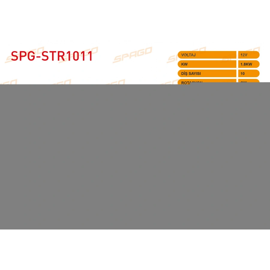 MARS MOTORU 12V 1.8KW 10 DIS CW (STR3162) ASTRA H J - CORSA C D - COMBO / DOBLO - LINEA (1.3 DIZEL ARACLAR ICIN)