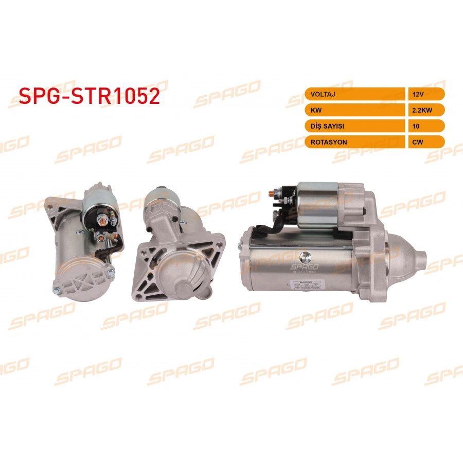 MARS MOTORU 12V 2.2KW 10 DIS CW (STR3074) MASTER III - TRAFIC II / QASHQAI - X-TRAIL (2.0 2.3 dCi ARACLAR ICIN)