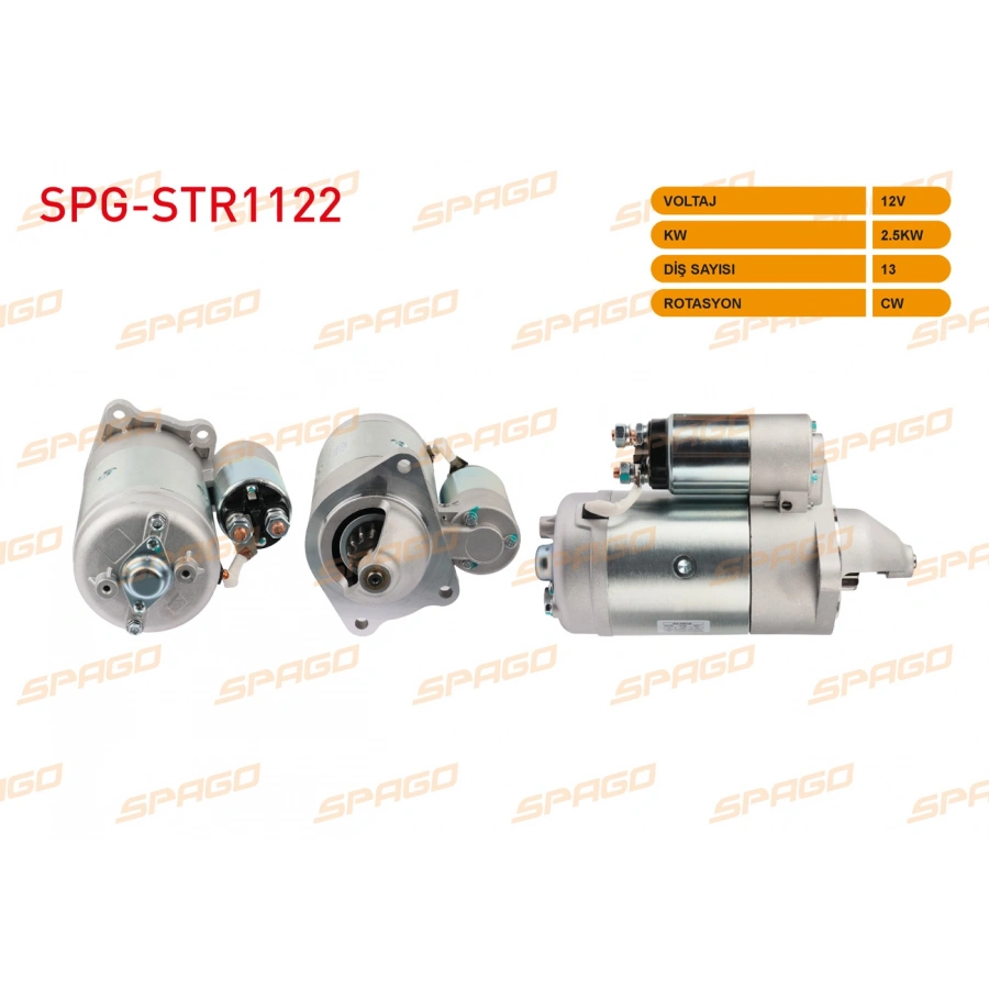 MARS MOTORU 12V 2.5KW 13 DIS CW (STR4660) FORD TRANSIT (T12, T15) 92-00