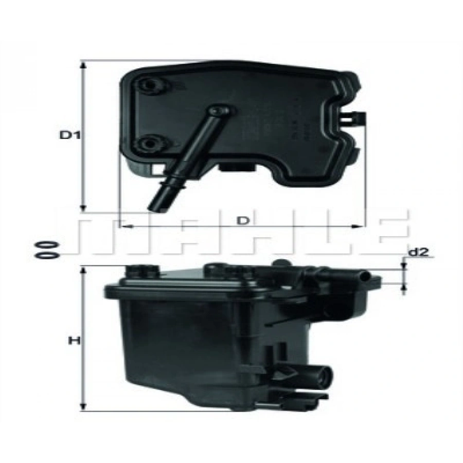 MAZOT FILTRE KUTULU CITROEN C2 C3 C4 C5 206 207 307 308 407 FIESTA FOCUS CMAX TEPEE 1.6HDI