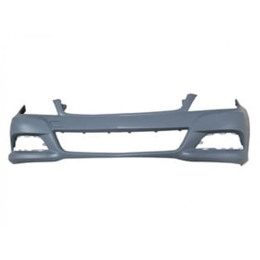 MERCEDES C CLASS- W204- 11/13; ÖN TAMPON GRİ (ASTARLI BANT/SENSÖR/FAR YIKAMA DELİKSİZ)(TYG)