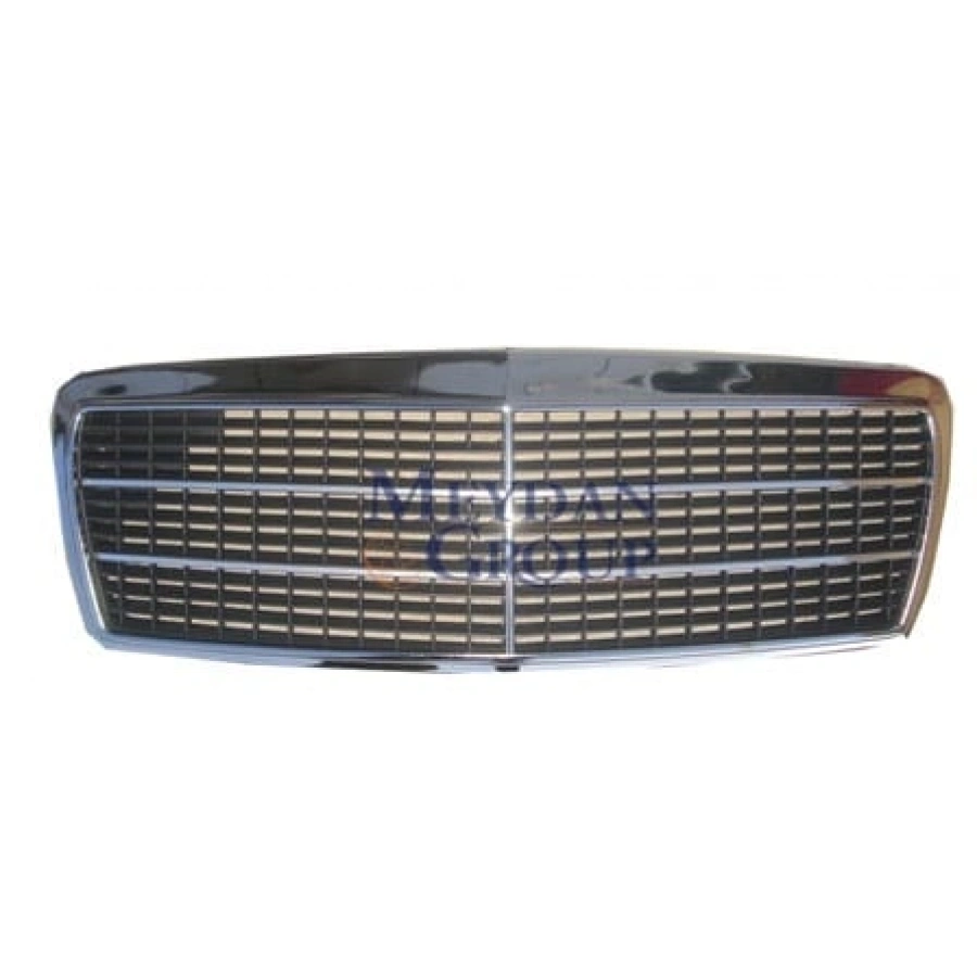 MERCEDES E CLASS- W210- 96/99; ÖN PANJUR KOMPLE NİKELAJLI (PETEKLERİ SİYAH)(5ÇITALI)(CLASSIC)(TW)