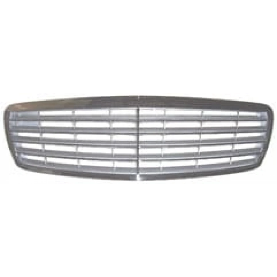 MERCEDES E CLASS- W211- 03/06; ÖN PANJUR NİKELAJ ÇERÇEVE/İÇ PETEK GÜMÜŞ GRİ (9ÇITALI)(ELEGANCE)(TYG)