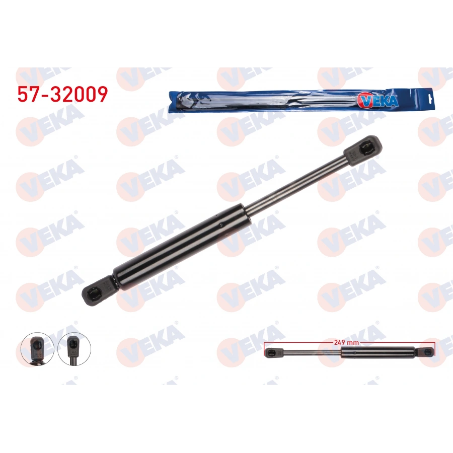 MOTOR KAPUT AMORTISORU 249mm/850N OPEL VECTRA B 1995-2003