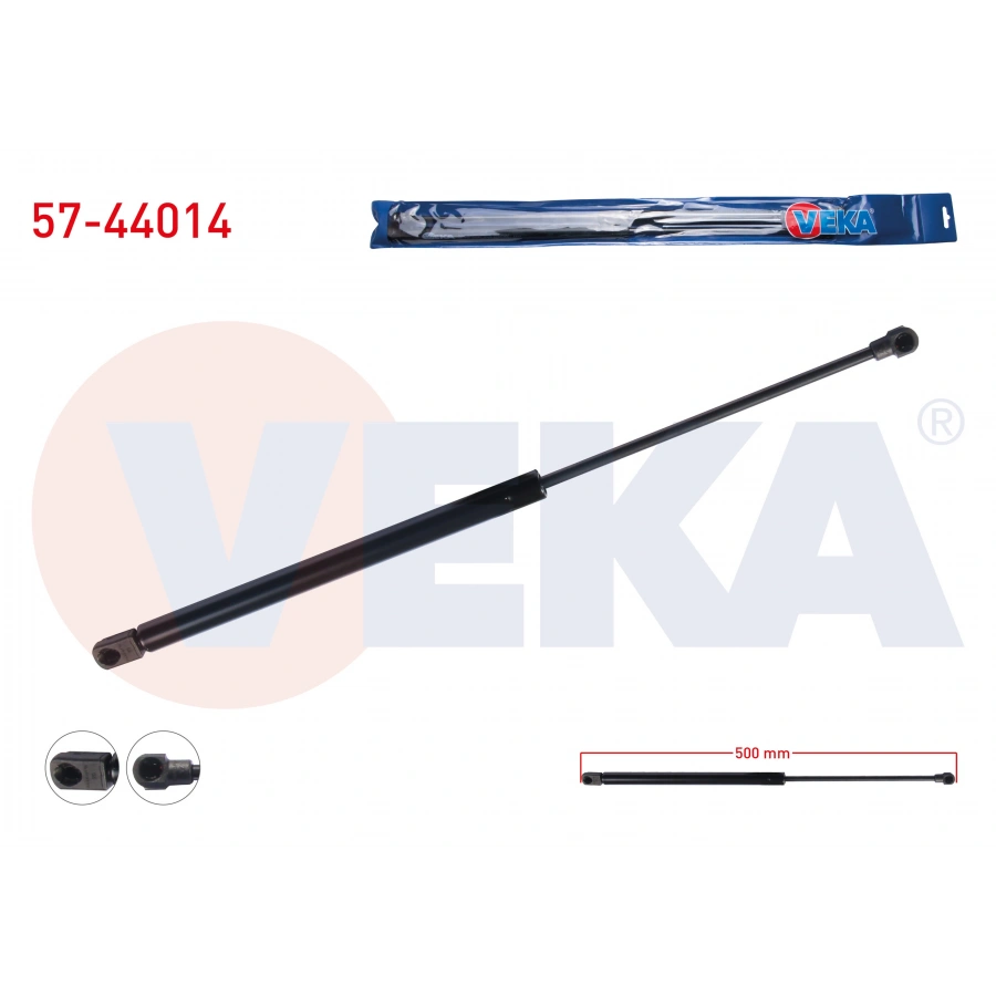 MOTOR KAPUT AMORTISORU 500mm/350N AUDI A3 (8L1) 1996-2003 / VOLKSWAGEN BORA (1J2) 1998-2005 / GOLF IV (1J1) 1997-2005